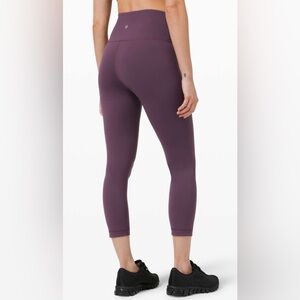 lululemon athletica -  Wunder Train HR Crop 23" *Everlux, Grape Thistle